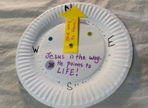 Craft one: “Jesus Points the Way” Compass