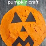 pumpkin craft with Paper Plates
