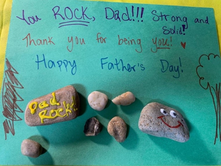 Father's Day Craft Two: “Dad Rocks!”