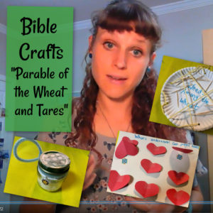 Sunday school craft on parable of the wheat and tares