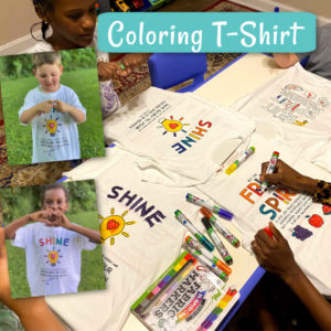 coloring t-shirt craft for childrens ministry