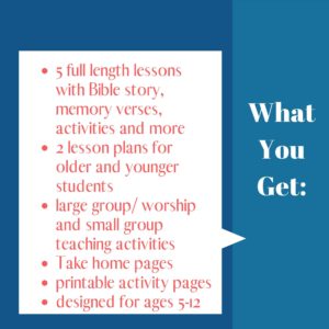 Back to School Bible Curriculum for Kids