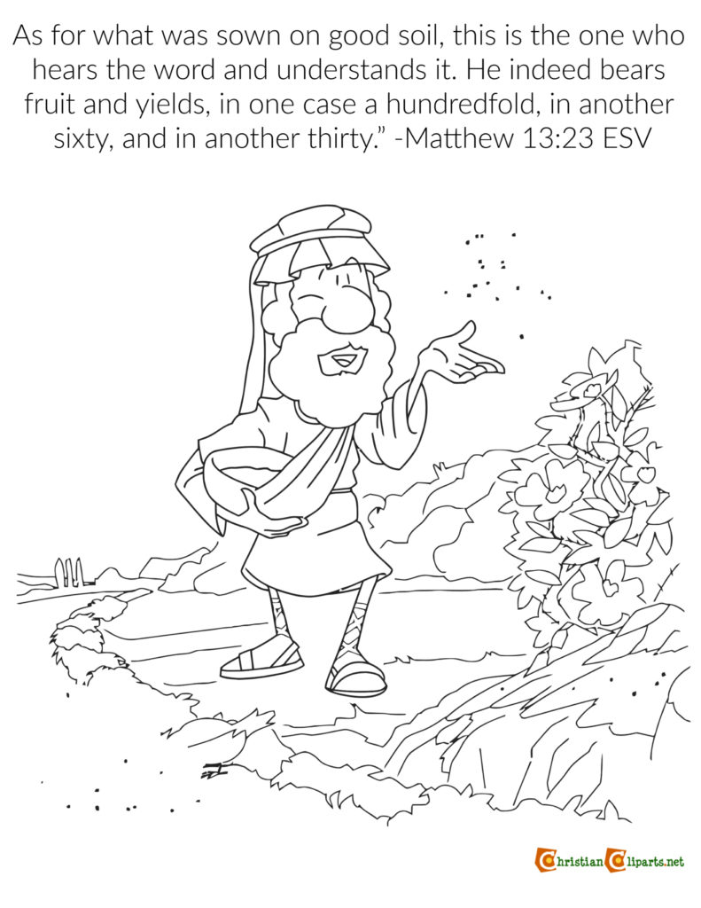 parable of the sower coloring page