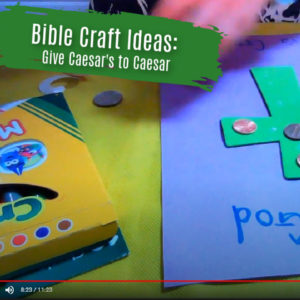 Giving To Caesar Craft Ideas for Sunday School