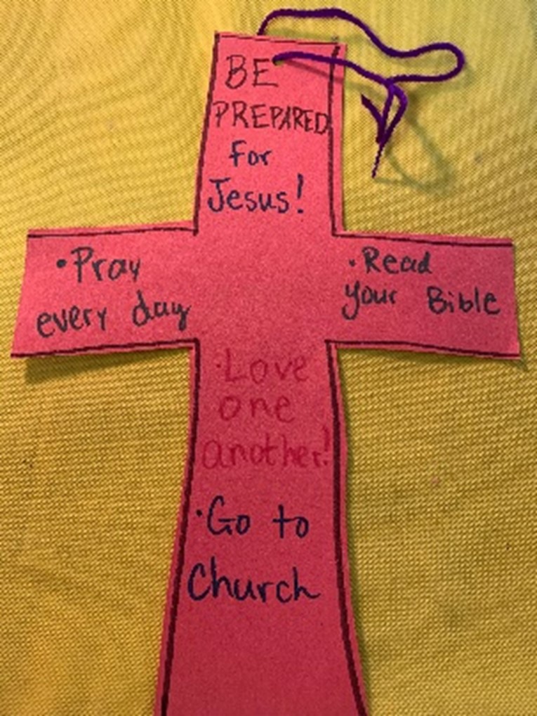 cross Sunday School craft