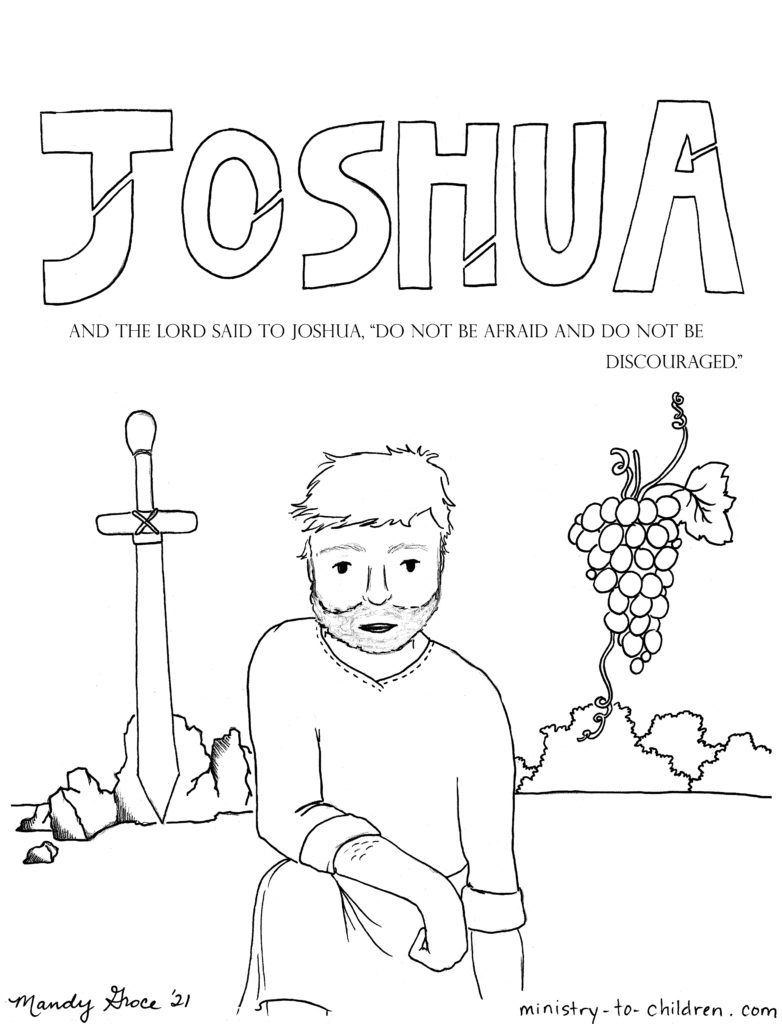 Joshua Bible Coloring page for kids