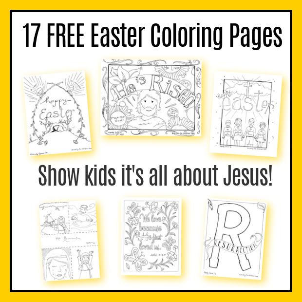 15 Easter Coloring Pages [Religious] Free Printables for Kids
