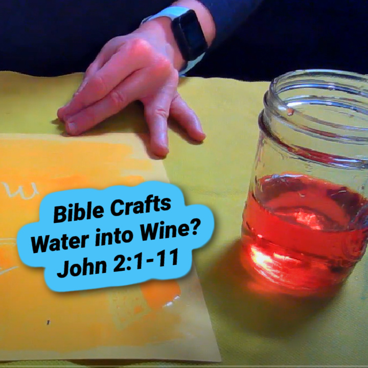 Water Into Wine, Bible Crafts for Kids