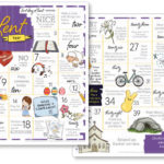 Download the free Lent calendar that includes everything from Ash Wednesday, Palm Sunday, Holy Week, Holy Thursday, Good Friday and Easter Sunday