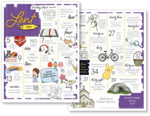 Download the free Lent calendar that includes everything from Ash Wednesday, Palm Sunday, Holy Week, Holy Thursday, Good Friday and Easter Sunday