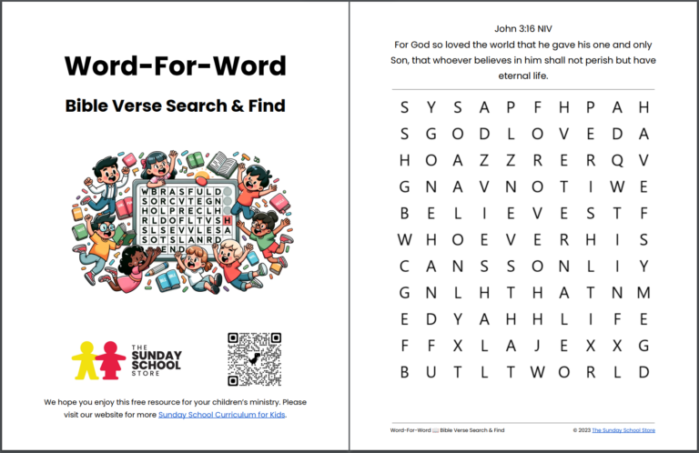 25 FREE Bible Verse Word Search Puzzles - PDF Printable Activity Sheets ...