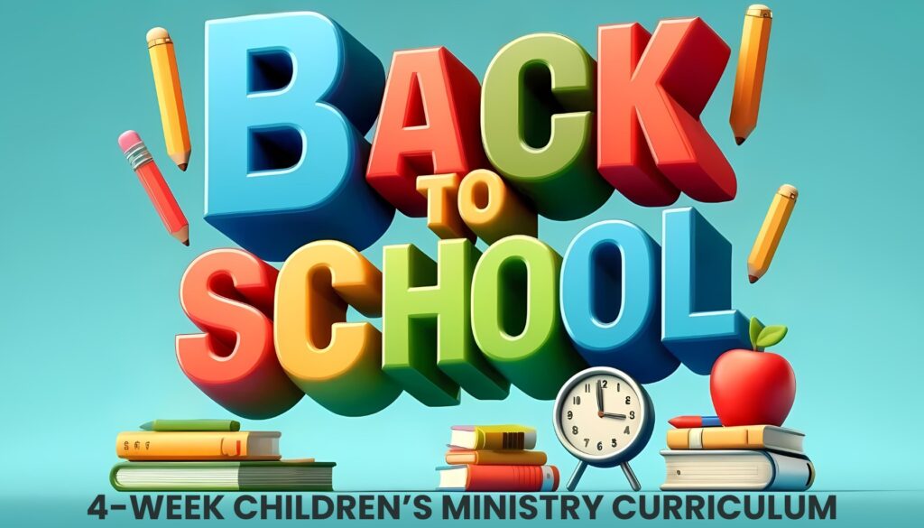 Back To School: 4-Lesson Sunday School Curriculum for Children’s Ministry
