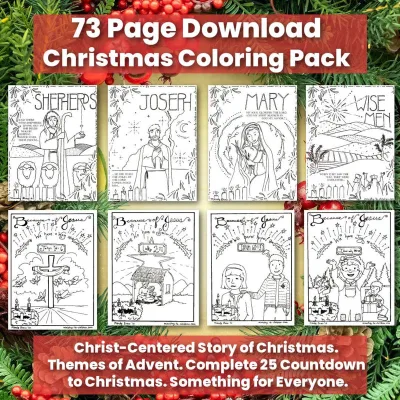 Free Christmas coloring pages for kids: 73-page printable PDF